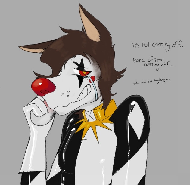 bidenvore's tweet photo. SO UHHHH.. @slapjuicefiend convinced me to get into jester tf stuff and get a design going hehe

Been a long time since I did this kind of character stuff but its cool! https://t.co/YqMYGown8z
