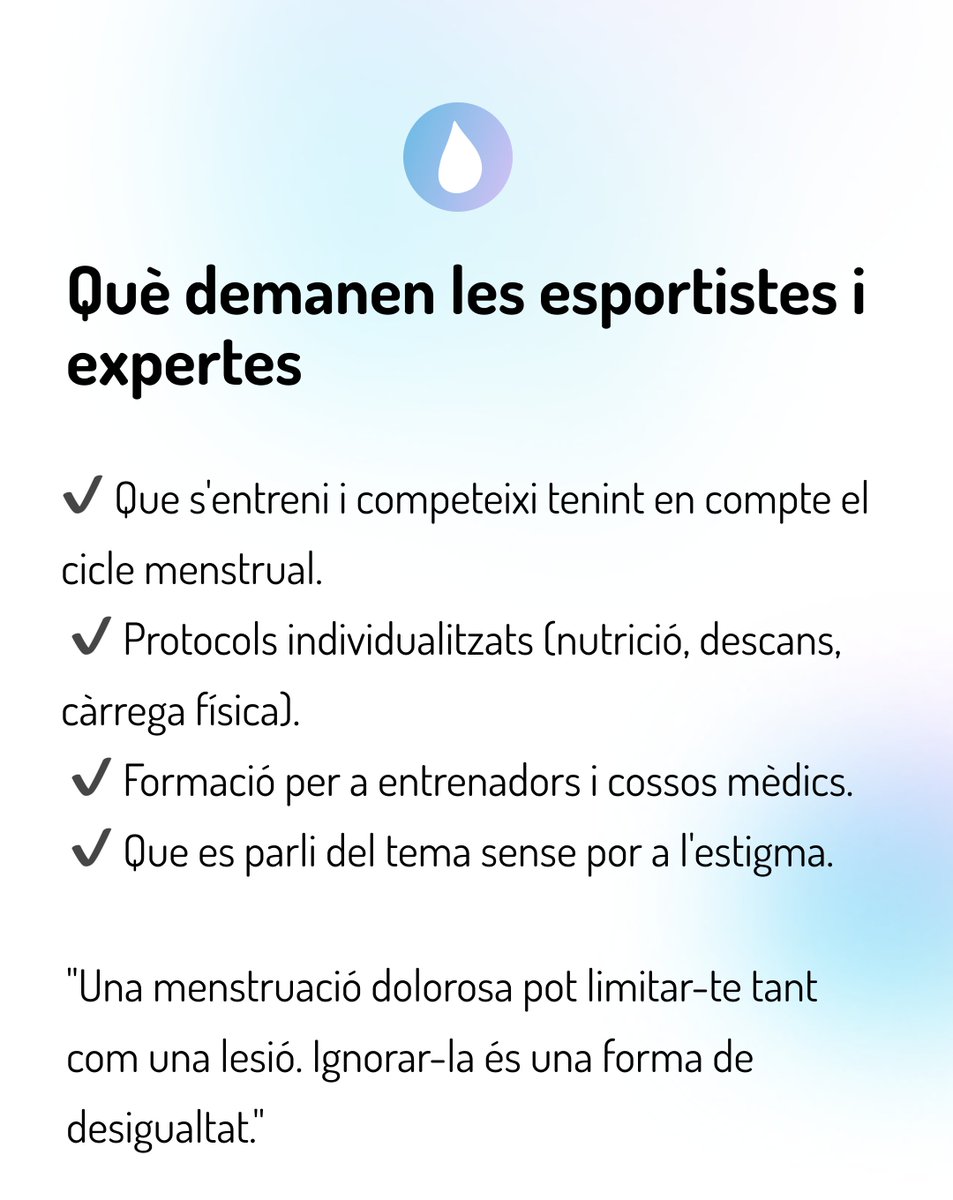 🩸Estem integrant el cicle menstrual en la planificació esportiva com hauríem de fer?

🔬Cada cop més estudis confirmen el que moltes atletes ja sabien: el cicle menstrual pot afectar el rendiment físic i la resposta a l’entrenament.

Tot i això, en la majoria dels entorns