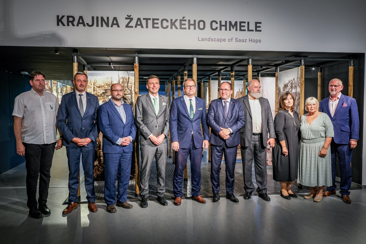 Žatec and the landscape of Saaz hops | UNESCO (@hop_heritage) on Twitter photo A ceremonial opening of a new exhibition dedicated to Žatec and the Landscape of Saaz Hops – the world’s only hop-growing region inscribed on the UNESCO World Heritage List – took place at the <a href="/zemedelske/">Národní zemědělské muzeum</a> National Museum of Agriculture in Prague. 🌱 A ceremonial opening of a new exhibition dedicated to Žatec and the Landscape of Saaz Hops – the world’s only hop-growing region inscribed on the UNESCO World Heritage List – took place at the <a href="/zemedelske/">Národní zemědělské muzeum</a> National Museum of Agriculture in Prague. 🌱
