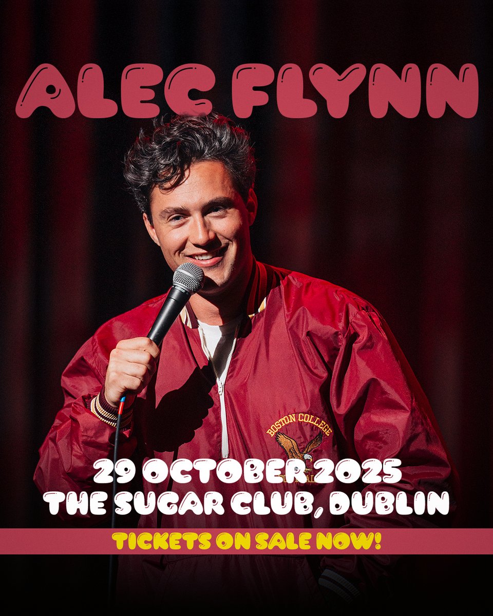 Aiken Promotions (@aikenpromotions) on Twitter photo ★ ★ 𝗢𝗡 𝗦𝗔𝗟𝗘 𝗡𝗢𝗪 ★ ★
LA-based stand-up comedian, actor, and digital creator Alec Flynn brings his acclaimed live show to <a href="/sugarclubdublin/">The Sugar Club</a> on 29 October 2025! 🎤🔥
🎫 Grab your tickets now via bit.ly/4lcm73b ★ ★ 𝗢𝗡 𝗦𝗔𝗟𝗘 𝗡𝗢𝗪 ★ ★
LA-based stand-up comedian, actor, and digital creator Alec Flynn brings his acclaimed live show to <a href="/sugarclubdublin/">The Sugar Club</a> on 29 October 2025! 🎤🔥
🎫 Grab your tickets now via bit.ly/4lcm73b