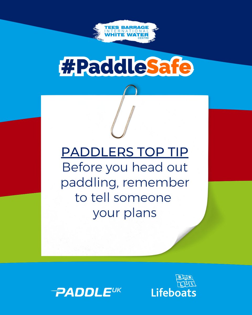 Before you head out paddling, tell someone your plans. Let me know your route, when you're going, and when you expect to return 🕒

See more safe advice from <a href="/paddle_uk/">Paddle UK</a> + <a href="/RNLI/">RNLI</a> here 👉 gopaddling.info/safe-paddle-su…