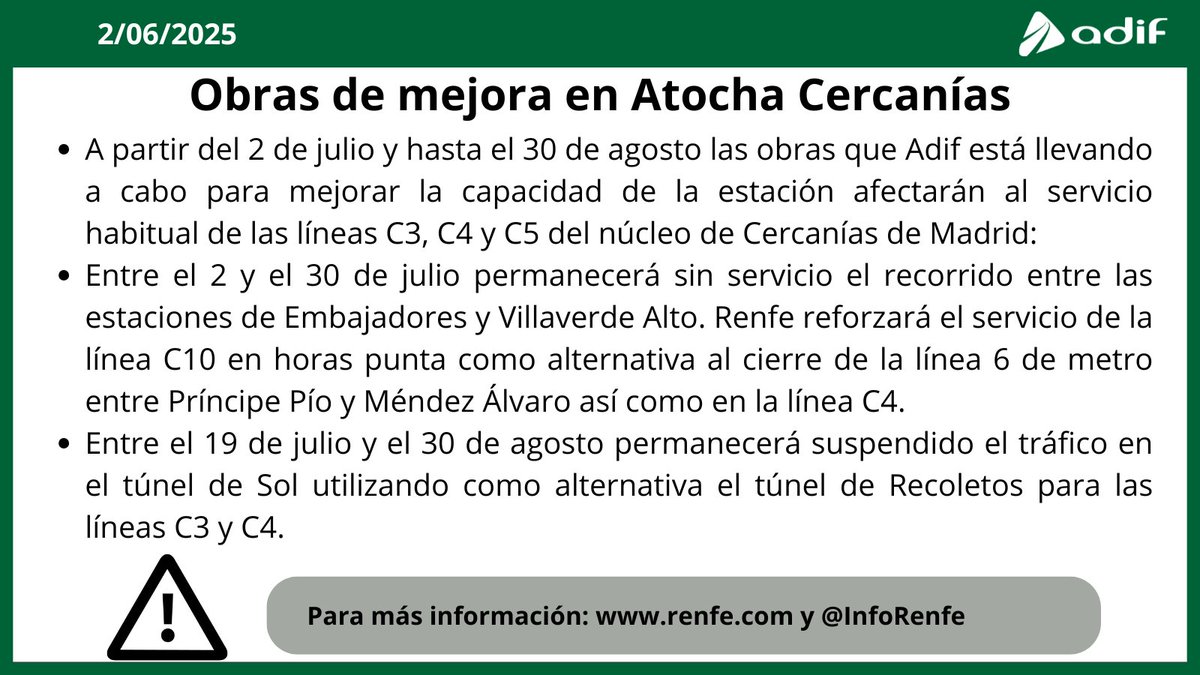 InfoAdif's tweet image. 