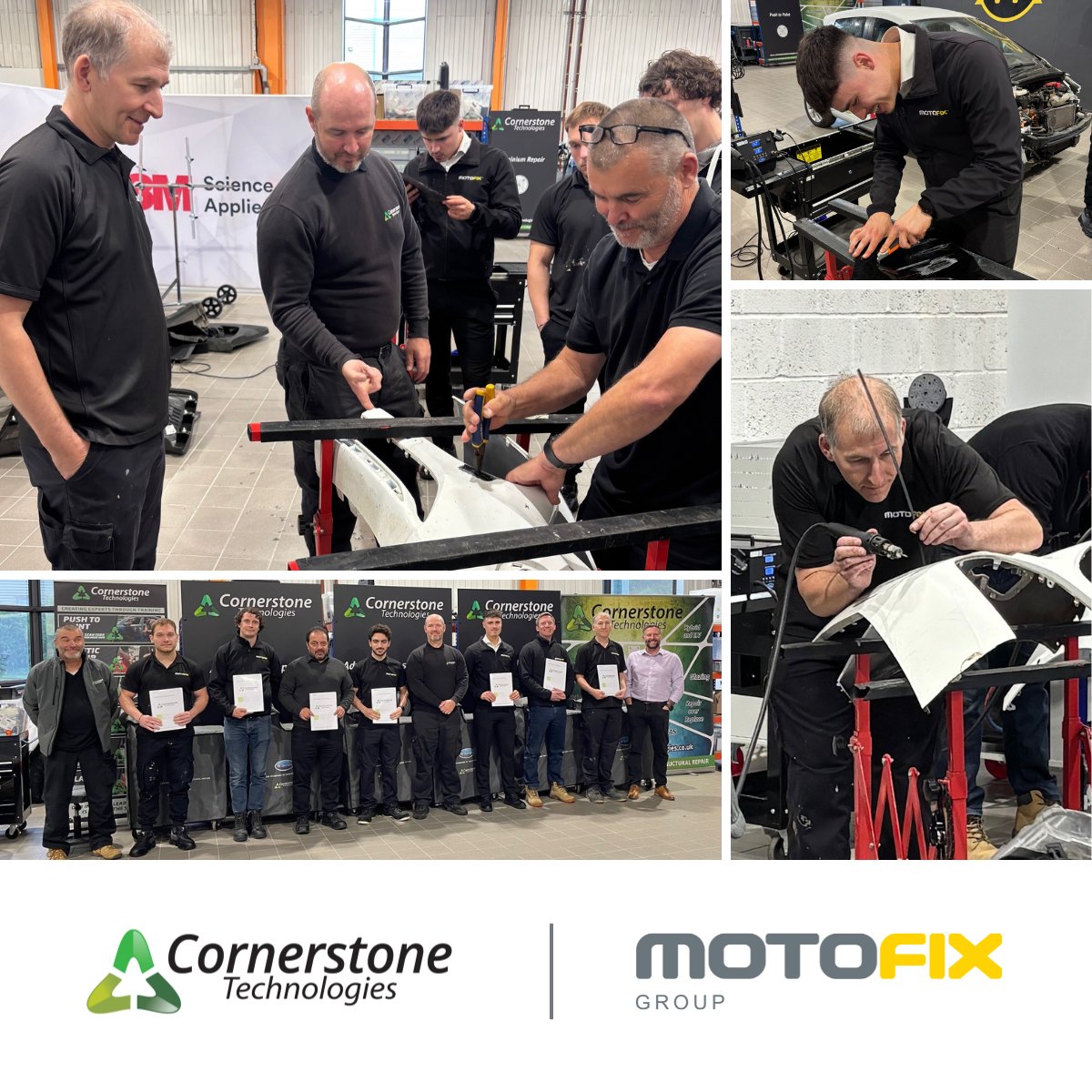 Investing in sustainable repairs! All Motofix sites are now Cornerstone Certified. We're committed to:

✅ Eco-friendly repairs
✅ Tech excellence
✅ Exceeding expectations 

We're proud of our partnership with Cornerstone Technologies and already have further training planned!