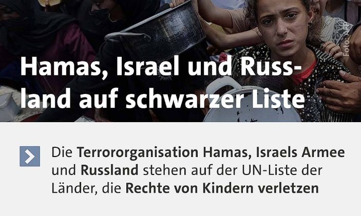 Was die Tagesschau „vergisst“ zu erwähnen: Bei Israel wurden 2024 fast 7.200 schwere Gewalttaten gegen Kinder dokumentiert, bei der Hamas 2.
Wer diese Fakten ausblendet, verharmlost die israelischen Verbrechen in Gaza.