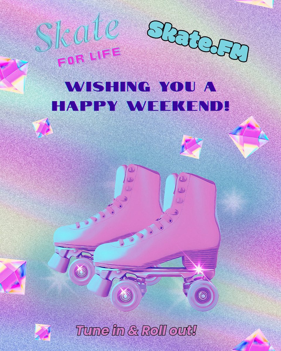 Wishing you and yours a happy weekend! Hopefully everyone gets a chance to go skating. If not no worries we got your skating rink classics and newer bass &amp; freestyle songs!

skate.fm