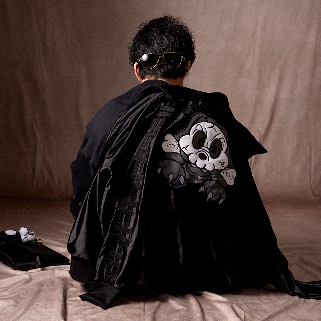 GALFY 中型 黒 ⛩️🐼【GALFY公式EC限定】🐶⛩️ 💀受注6/29〆切💀 ⛩️🐼🐶⛩️ ＿人