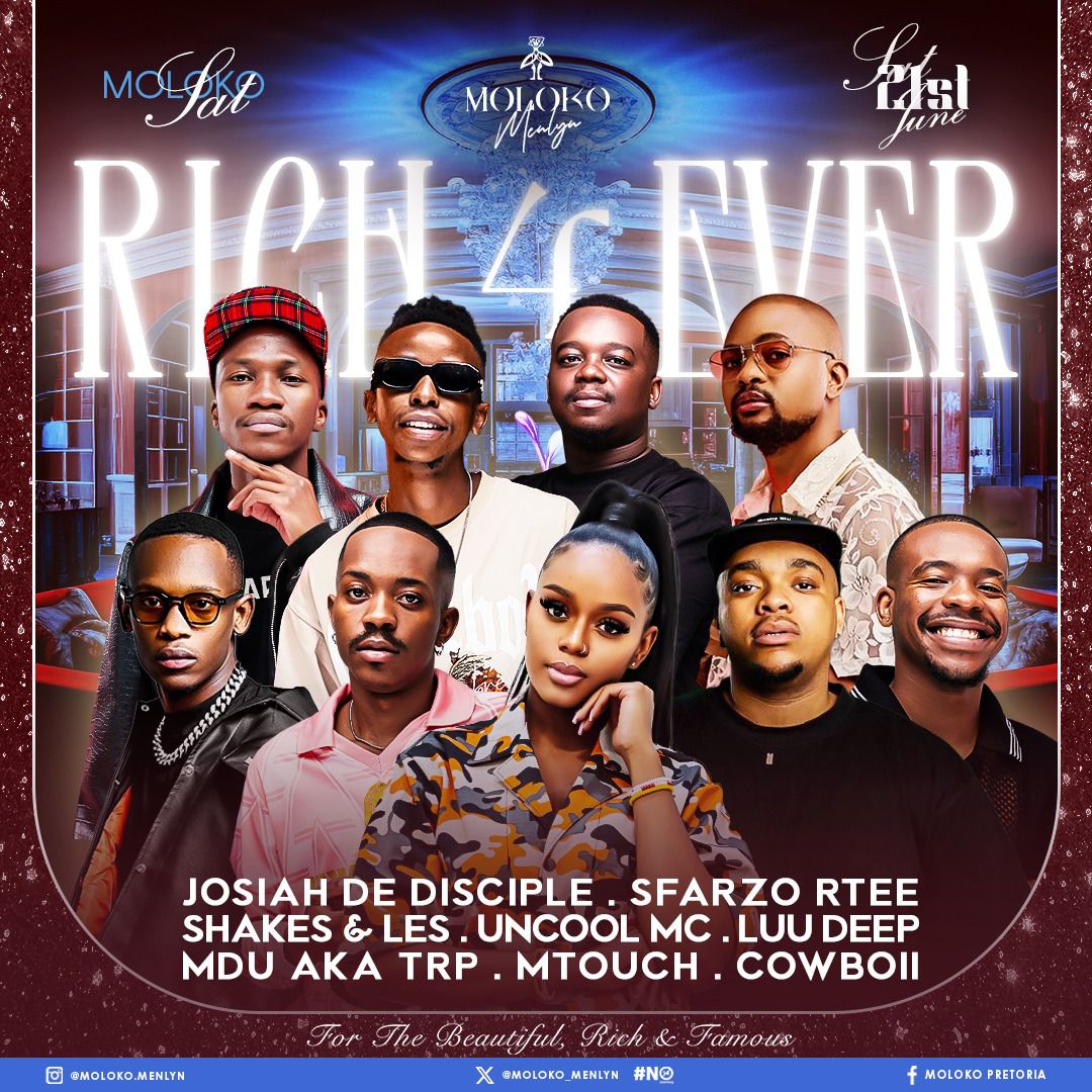 Back2Back 🚨🚨🚨🚨
This is how <a href="/Moloko_Menlyn/">Moloko Menlyn</a> is kicking start your weekend!!
Let's Vibe!!
#rackcity x #rich4eversat