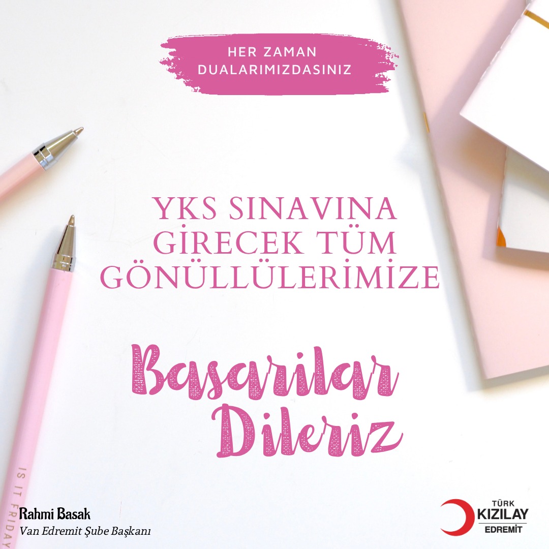 🎓📚 YKS sınavına girecek olan tüm gönüllülerimize başarılar diliyoruz!
Bu zorlu süreçte emek veren, çalışan ve hayalleri için mücadele eden her birinize yürekten inanıyoruz. 💪✨
Her zaman dualarımızdasınız. 💖