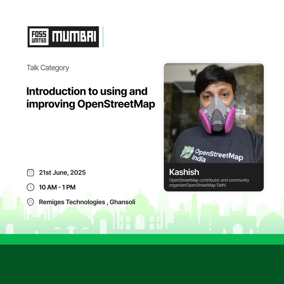 MumbaiFOSS's tweet image. Speaker: Kashish π
Talk: Intro to Using & Improving OpenStreetMap
Join this session to learn how YOU can contribute to open mapping π
ποΈ 21st June | π Ghansoli
ποΈ RSVP: katb.in/cevatikefeg