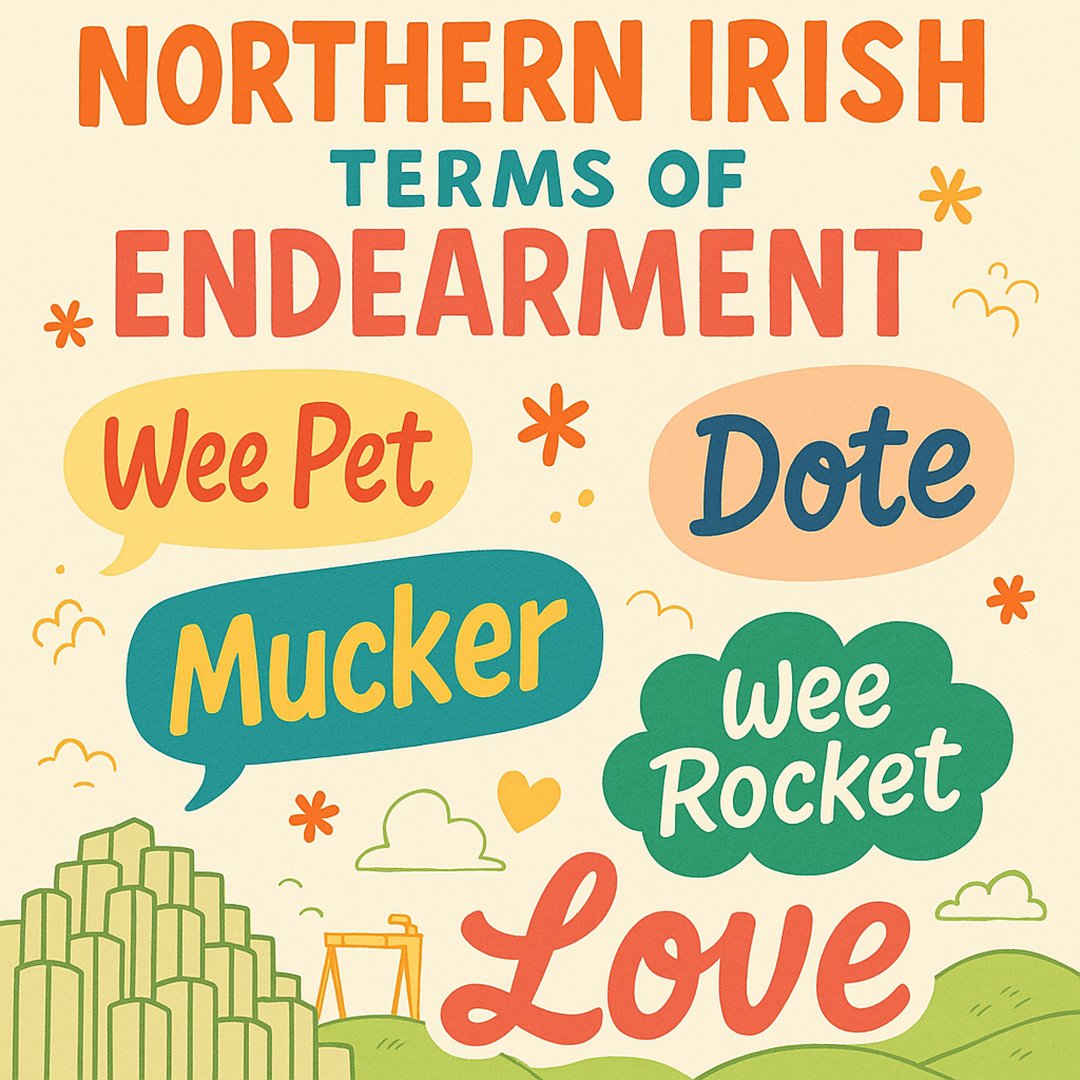 ConnectNI's tweet image. “Alright, wee pet?”
In Northern Ireland, affection comes with its own dictionary. From “mucker” to “dote” to “wee rocket” — our terms of endearment are pure gold!
What’s the most Northern Irish thing someone’s ever called you? 👇
#WeePet #NorthernIreland #Craic