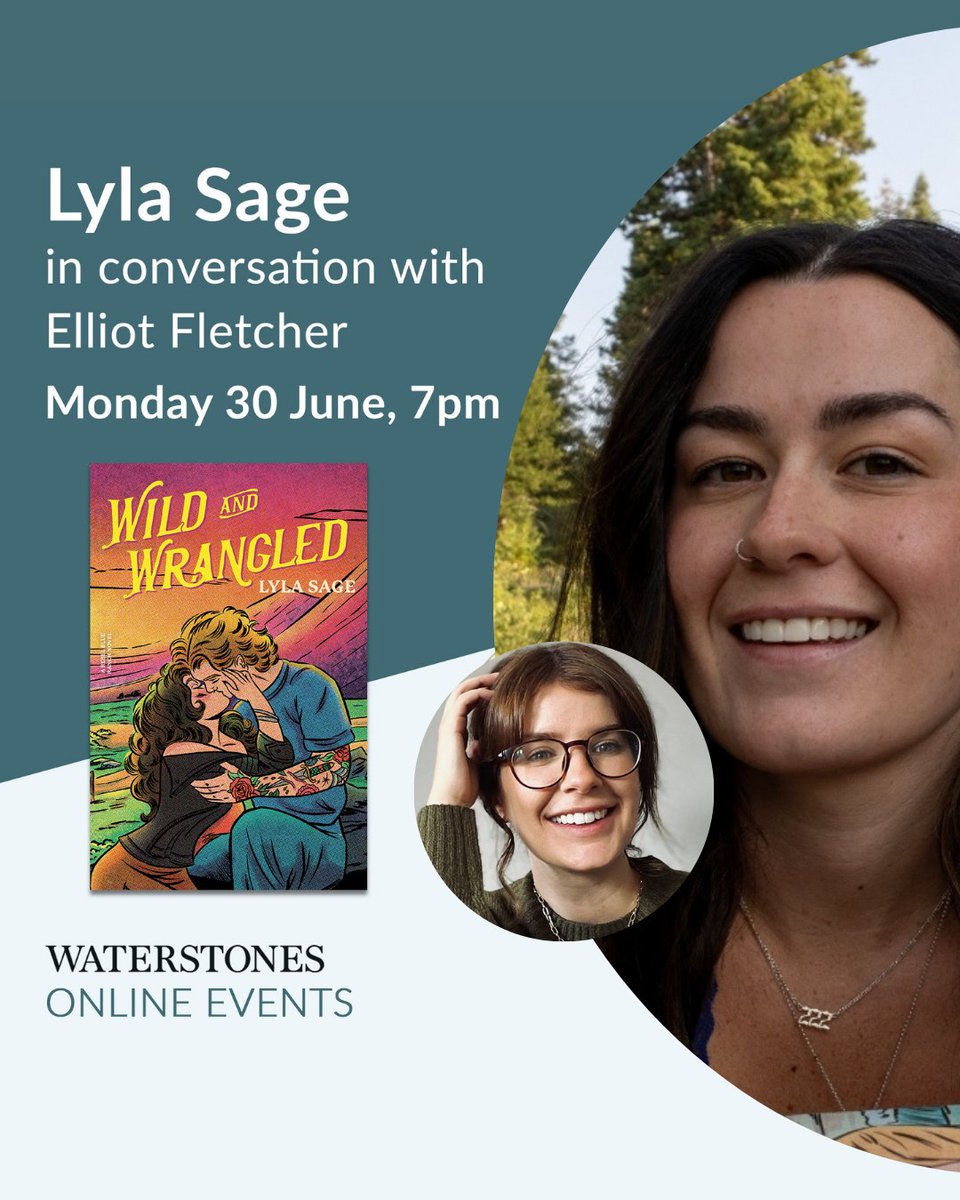 We are incredibly excited to share that Lyla Sage will be joining Waterstones for an exclusive online event in conversation with Elliot Fletcher!

Monday 30th June, 7pm 🐎

Tickets are available now: brnw.ch/21wTy9y

#RebelBlueRanch