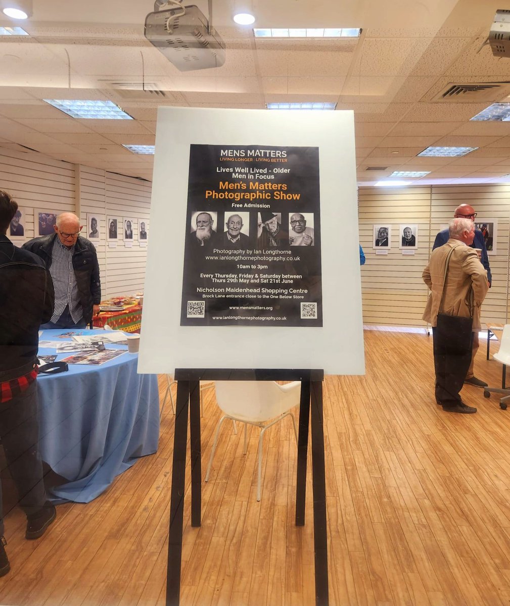 Men's Matters (@mens_matters) on Twitter photo Last two days of the Men's Matters Photographic Exhibition at the Nicholson's Shopping Centre, Maidenhead.
Saturday 21st is the last day, so please pop in to see our amazing photographs taken by <a href="/IanLongthorne/">Ian Longthorne</a>
#Maidenhead #RBWM #nicholsonscentre #charity #oldmen Last two days of the Men's Matters Photographic Exhibition at the Nicholson's Shopping Centre, Maidenhead.
Saturday 21st is the last day, so please pop in to see our amazing photographs taken by <a href="/IanLongthorne/">Ian Longthorne</a>
#Maidenhead #RBWM #nicholsonscentre #charity #oldmen