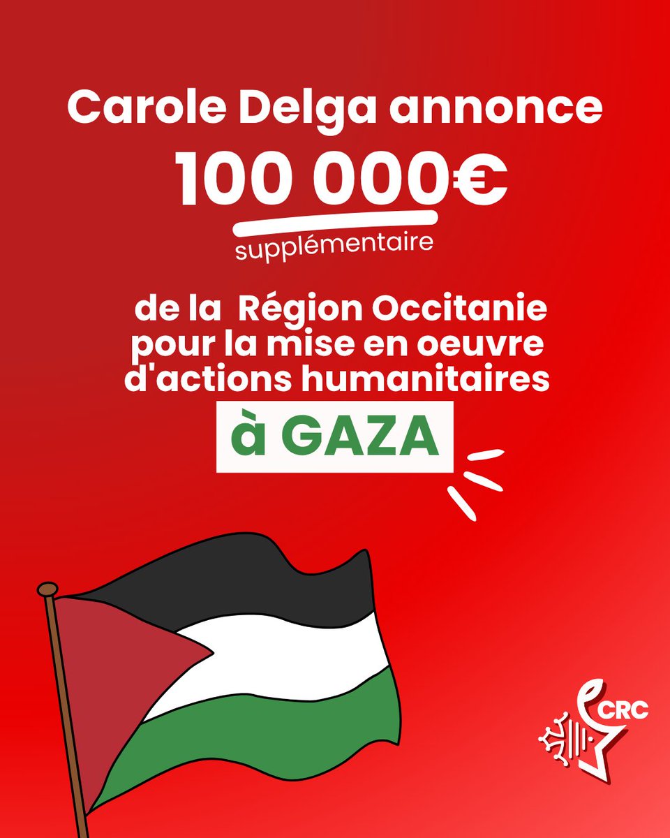🇵🇸 Lors de notre dernière Assemblée Plénière, la Présidente a annoncé une nouvelle enveloppe de 100 000 € pour des actions humanitaires à Gaza, qui sera votée en Commission Permanente.
✊ La Région Occitanie réaffirme son engagement pour la solidarité internationale.