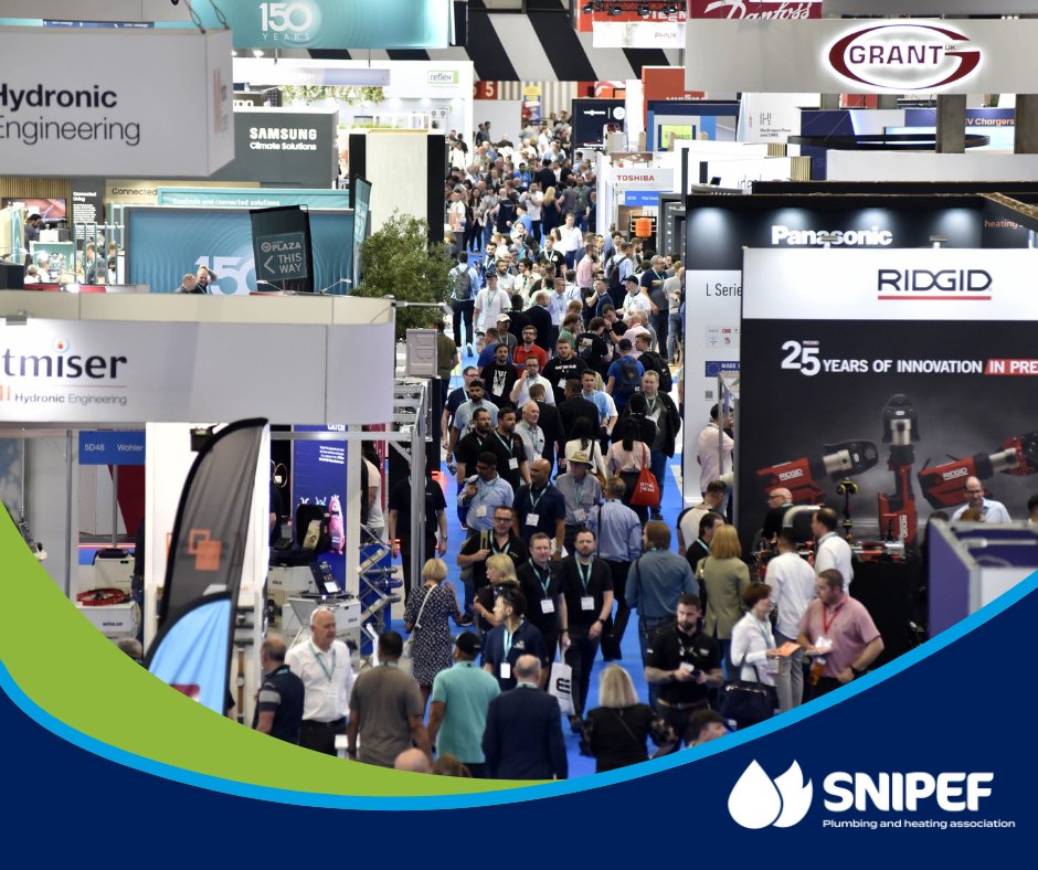 SNIPEFnews's tweet image. ๐ SNIPEF is heading to InstallerSHOW 2025!
Weโre excited to be exhibiting at InstallerSHOW, the UKโs largest trade event for the plumbing, heating, electrical, and renewables at the The NEC, Birmingham on 24-26 June.
Meet our team - President Duncan Sharp, Chief Executiveโฆ