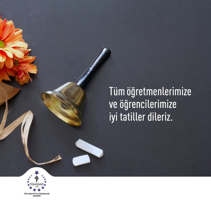 Karnelerini alacak öğrencilerimizin heyecanını paylaşıyor, bütün öğretmen ve öğrencilerimize mutlu ve huzurlu bir tatil dönemi diliyorum.  

#karnesevinci 

<a href="/tumsiad/">TÜMSİAD</a>