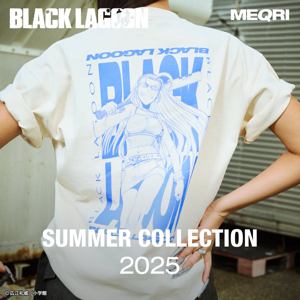 MEQRI SUMMER COLLECTION 2025 ブラックラグーン Tee エダ レヴィの 