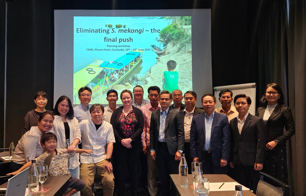 Dr Catherine Gordon (@drcatherineworm) on Twitter photo Second workshop for eASIA and @NHMRC partnership grant on eliminating #Schistoma mekongi in Cambodia and Laos. We shared pilot results and planned our interventions for the main study trial. Fun and collaborative meeting as always.
<a href="/QIMRB_Institute/">QIMR Berghofer</a> Second workshop for eASIA and @NHMRC partnership grant on eliminating #Schistoma mekongi in Cambodia and Laos. We shared pilot results and planned our interventions for the main study trial. Fun and collaborative meeting as always.
<a href="/QIMRB_Institute/">QIMR Berghofer</a>