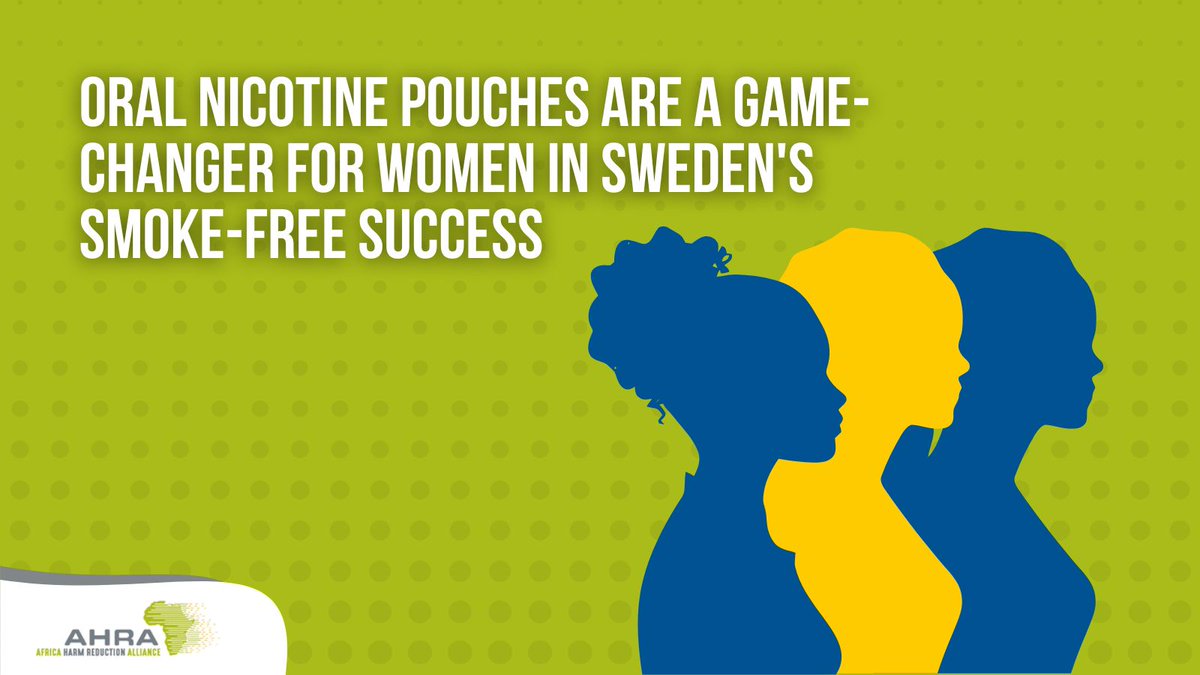 AfricaHRA's tweet image. Ground-breaking new research shows that oral nicotine pouches are the breakthrough innovation helping to accelerate Sweden’s journey towards becoming the world’s first ‘smoke-free’ nation – and have finally put women at the heart of this transformation.
ahra.info/sweden-smoke-f……