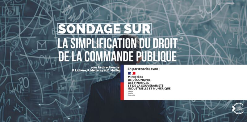 achatpublic.com (@achatpublic_com) on Twitter photo 📌 Participez à une enquête sur la #Simplification du droit de la #CommandePublique ! La <a href="/chairedcp/">Chaire de droit des contrats publics</a> lance, en partenariat avec la #DAJ, un sondage inédit sur la simplification du droit de la commande publique.
👉🏼 Accéder au sondage... enquete.univ-lyon3.fr/index.php/8389… 📌 Participez à une enquête sur la #Simplification du droit de la #CommandePublique ! La <a href="/chairedcp/">Chaire de droit des contrats publics</a> lance, en partenariat avec la #DAJ, un sondage inédit sur la simplification du droit de la commande publique.
👉🏼 Accéder au sondage... enquete.univ-lyon3.fr/index.php/8389…