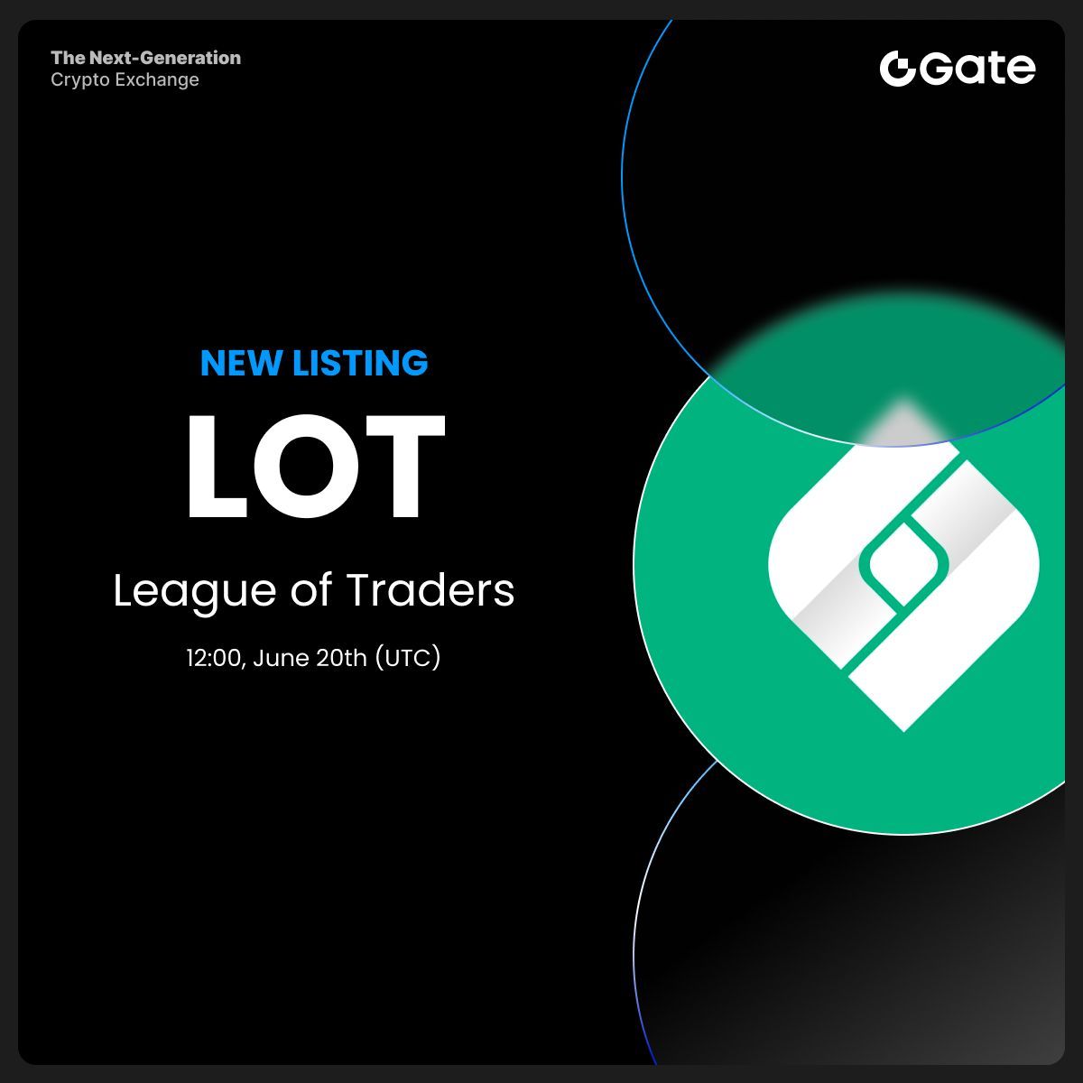 Gate's tweet image. Gate New Listing: $LOT @leagueoftraders

🔹Trading Pair: $LOT / $USDT
🔹Trading Starts: 12:00 PM, June 20th (UTC)

Trade: gate.com/trade/LOT_USDT

Details: gate.com/article/45697

#Gate #Newlisting #LOT