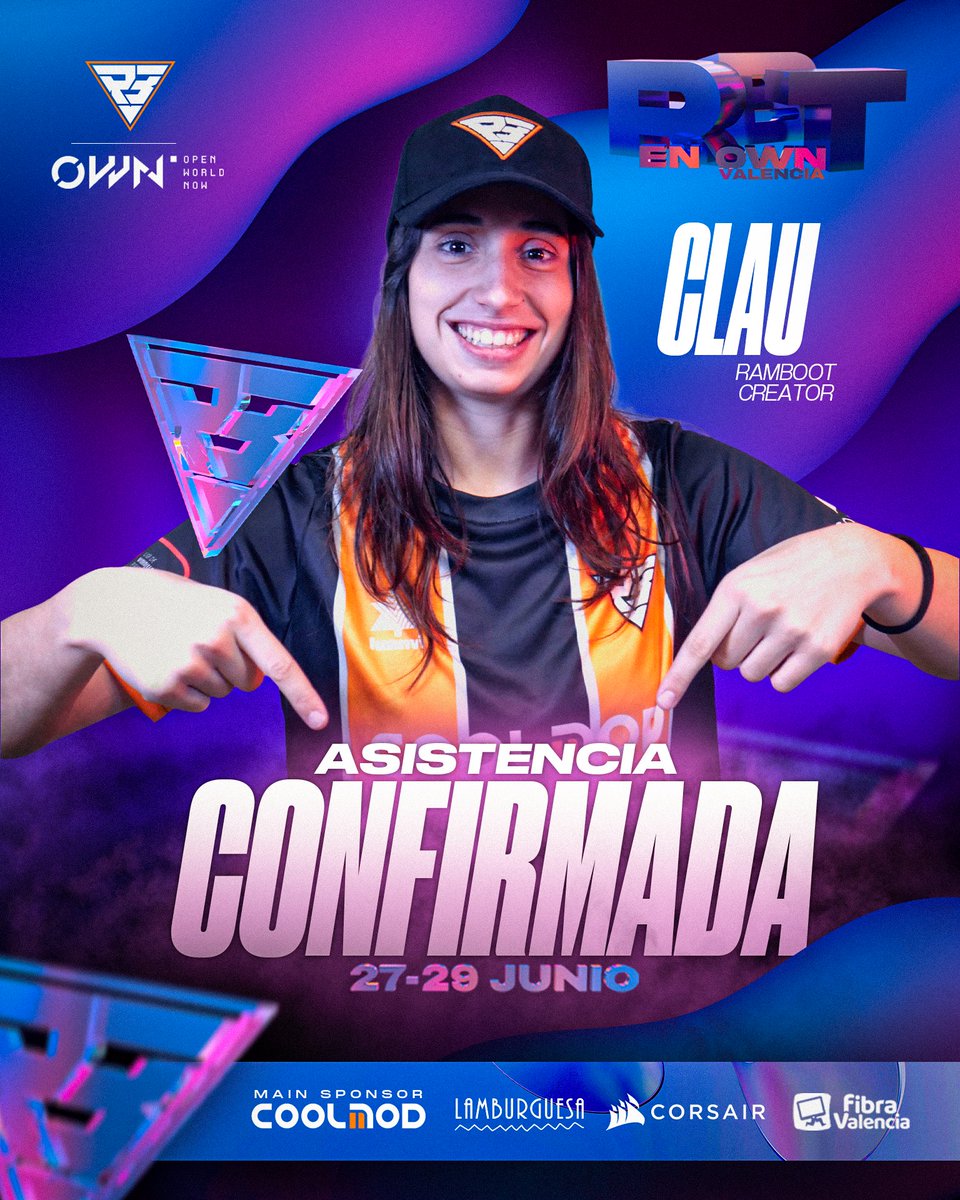 Ramboot Club (@rambootclub) on Twitter photo ¡Primeros confirmados para <a href="/OpenWorldNowcom/">OWN Fest: Valencia - Zaragoza 2025</a>!
<a href="/MomonKun_/">MomonKun</a> y <a href="/srt_claus/">RBT Clau Abad</a> no se lo van a perder y estarán con nosotros en el mayor evento gaming de nuestra ciudad👊
Y esto es solo el principio...😈
#AmuntRamboot #OWNValencia ¡Primeros confirmados para <a href="/OpenWorldNowcom/">OWN Fest: Valencia - Zaragoza 2025</a>!
<a href="/MomonKun_/">MomonKun</a> y <a href="/srt_claus/">RBT Clau Abad</a> no se lo van a perder y estarán con nosotros en el mayor evento gaming de nuestra ciudad👊
Y esto es solo el principio...😈
#AmuntRamboot #OWNValencia