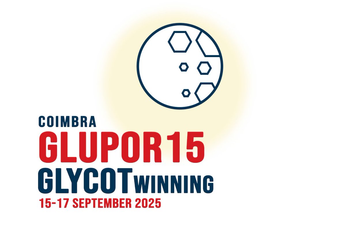 ⏰ NEW EXTENDED DEADLINE to submit an abstract for oral/flash presentations for #GLUPOR15GlycoTwinning📍 Coimbra, Sept 15–17, 2025. 🔬Join us at one of Europe’s key glycoscience events jointly organized by <a href="/cnc_uc/">Center for Neuroscience and Cell Biology</a>, @laqvrequimte, @ucibio_science, <a href="/spquimica/">SPQ</a> 
New Deadline: 30 JUNE