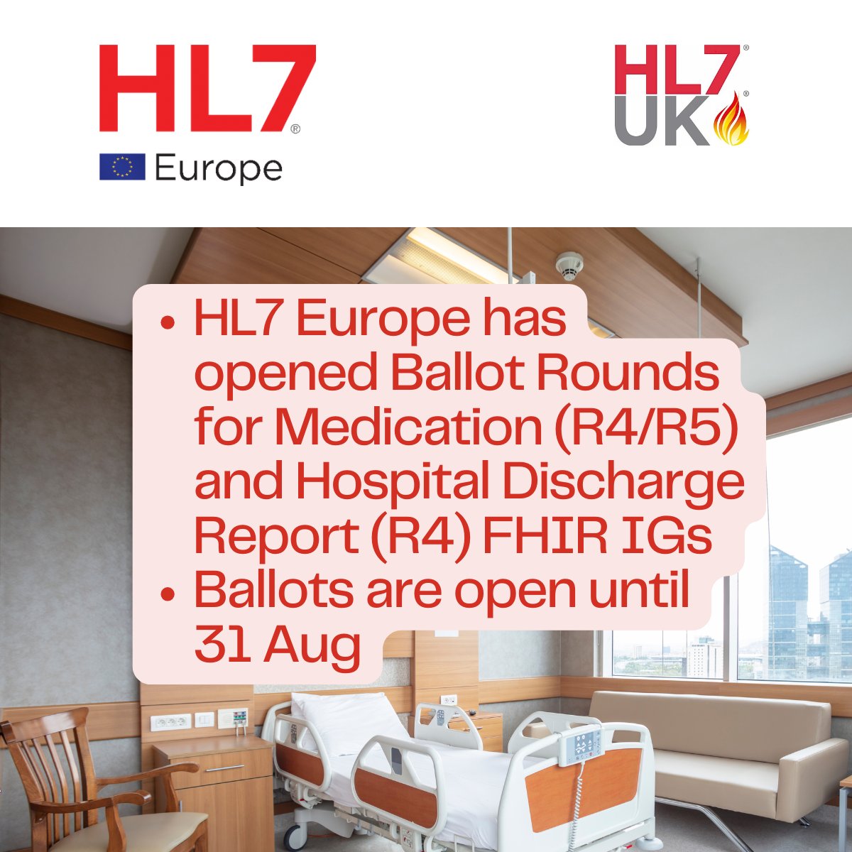 HL7 UK (@hl7uk) on Twitter photo BALLOT NEWS: <a href="/hl7europe/">HL7 Europe</a> has opened Ballot Rounds for Medication (R4/R5) and Hospital Discharge Report (R4) FHIR IGs. Further info: hl7.org.uk/2025/06/17/bal… #FHIR #Interoperability BALLOT NEWS: <a href="/hl7europe/">HL7 Europe</a> has opened Ballot Rounds for Medication (R4/R5) and Hospital Discharge Report (R4) FHIR IGs. Further info: hl7.org.uk/2025/06/17/bal… #FHIR #Interoperability
