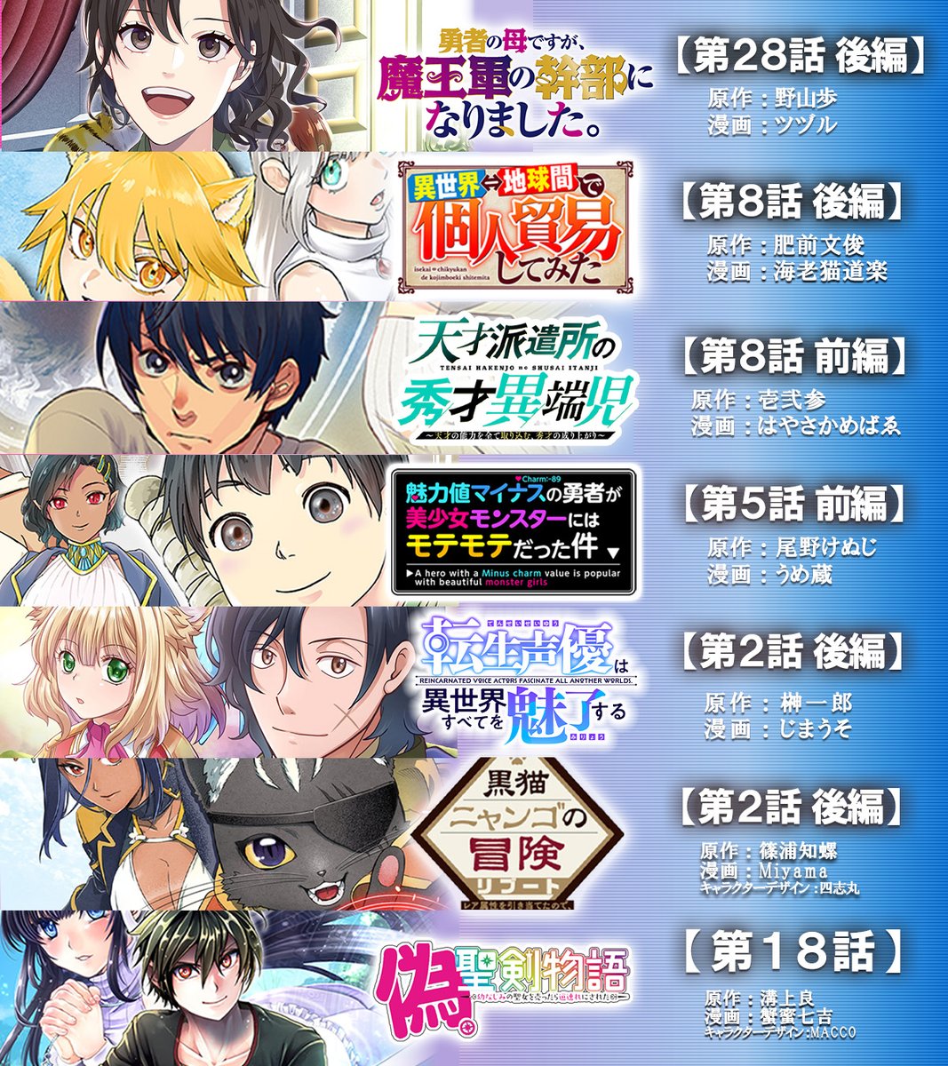 【🦄最新エピソード無料公開中‼🐉】

COMICユニコーンは毎週《木曜17時更新》 
➡【unicorn.comic-ryu.jp 】

#木曜17時はCOMICユニコーン🦄
#金曜17時はCOMICリュウ 🐉
