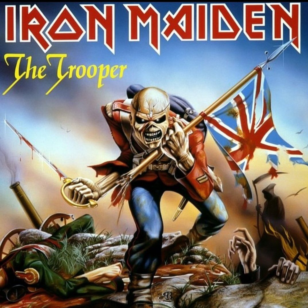 June 20, 1983. "The Trooper" is released as a single.  It is a song written by bassist Steve Harris.  It is the ninth single from the band IRON MAIDEN, and the second from their album "Piece of Mind".