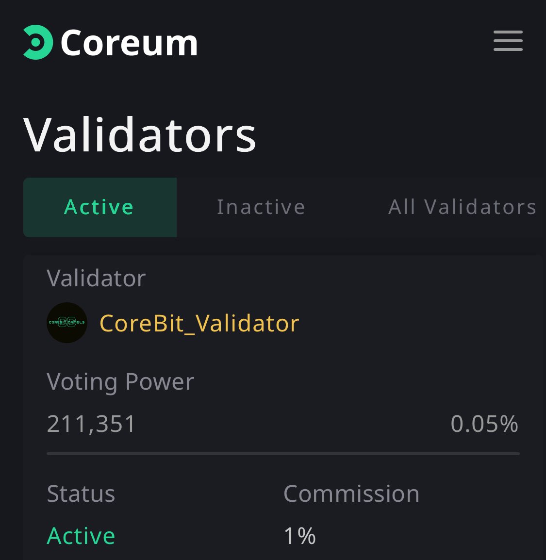 Hussein__XRP's tweet image. 🚨 2 days left!

The old CoreBit_Validator shuts down on 22nd June.
If you’re still delegating there, rewards will stop.

✅ Switch to: CoreBit Validator (no underscore, no pfp)

Don’t miss out.

#Coreum #ValidatorSwitch #CoreBit