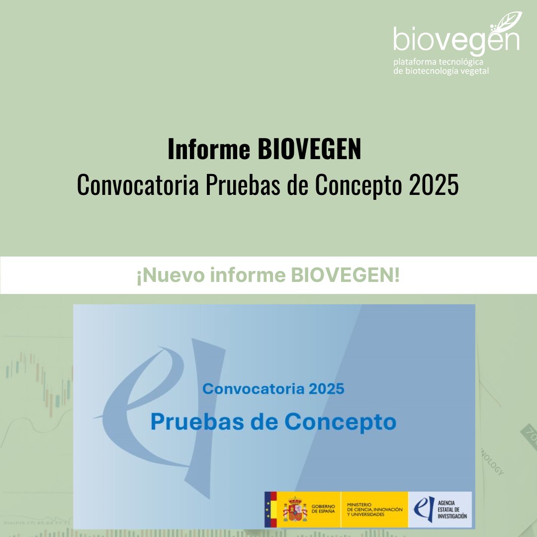biovegen's tweet image. 📢 Nuevo Informe BIOVEGEN: Convocatoria Pruebas de Concepto 2025
🧪 Convocatoria dirigida a impulsar la transferencia de conocimiento en proyectos de I+D
💰 30 M€ de presupuesto
📄 Consulta el informe completo de BIOVEGEN aquí: biovegen.org/publicaciones/…
