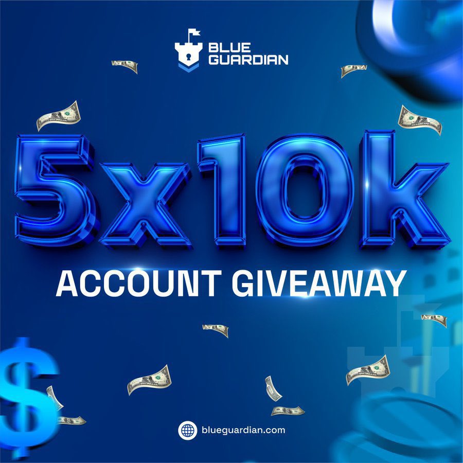 🔹 Blue Giveaway 
5X 10K For Grab
🔹 Follow
<a href="/BlueGuardiancom/">Blue Guardian</a> <a href="/BaintzCEO/">BaintzCEO</a> <a href="/Hunter_Fx1/">Big Hunter 🏹</a> <a href="/OkShazir/">Ahtesham Shazir</a> 
🔹 Like &amp; RePost
🔹 Tag 3 Trader Friends 
🔹 Like &amp; Repost Quoted Post (must)
⌛️ Winners Soon