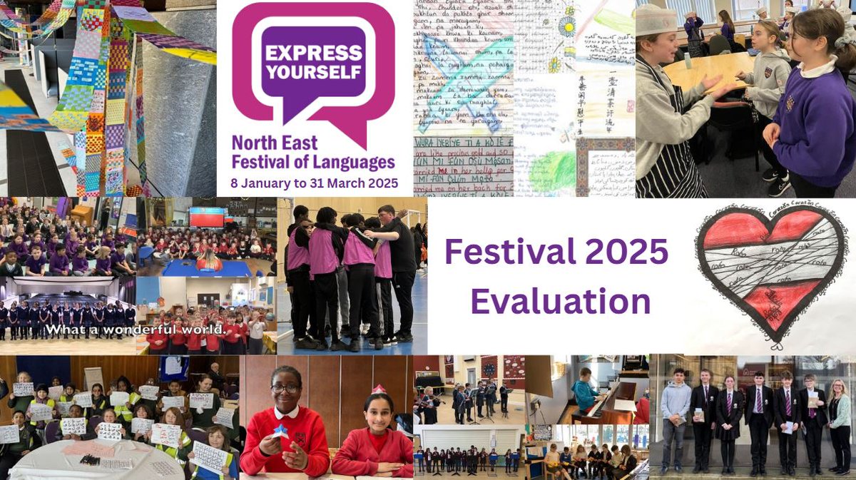 EYFOLNE's tweet image. We are delighted to share Festival 2025's evaluation summary, which shows its incredible reach and impact and also has links to 5 short Festival films and creative outputs from children and young people in the region. Thanks to everyone who was involved! expressyourselfne.com/2025/06/20/fes…
