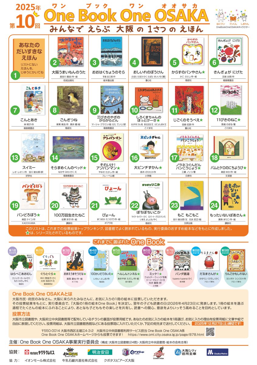 大阪市立図書館 on X