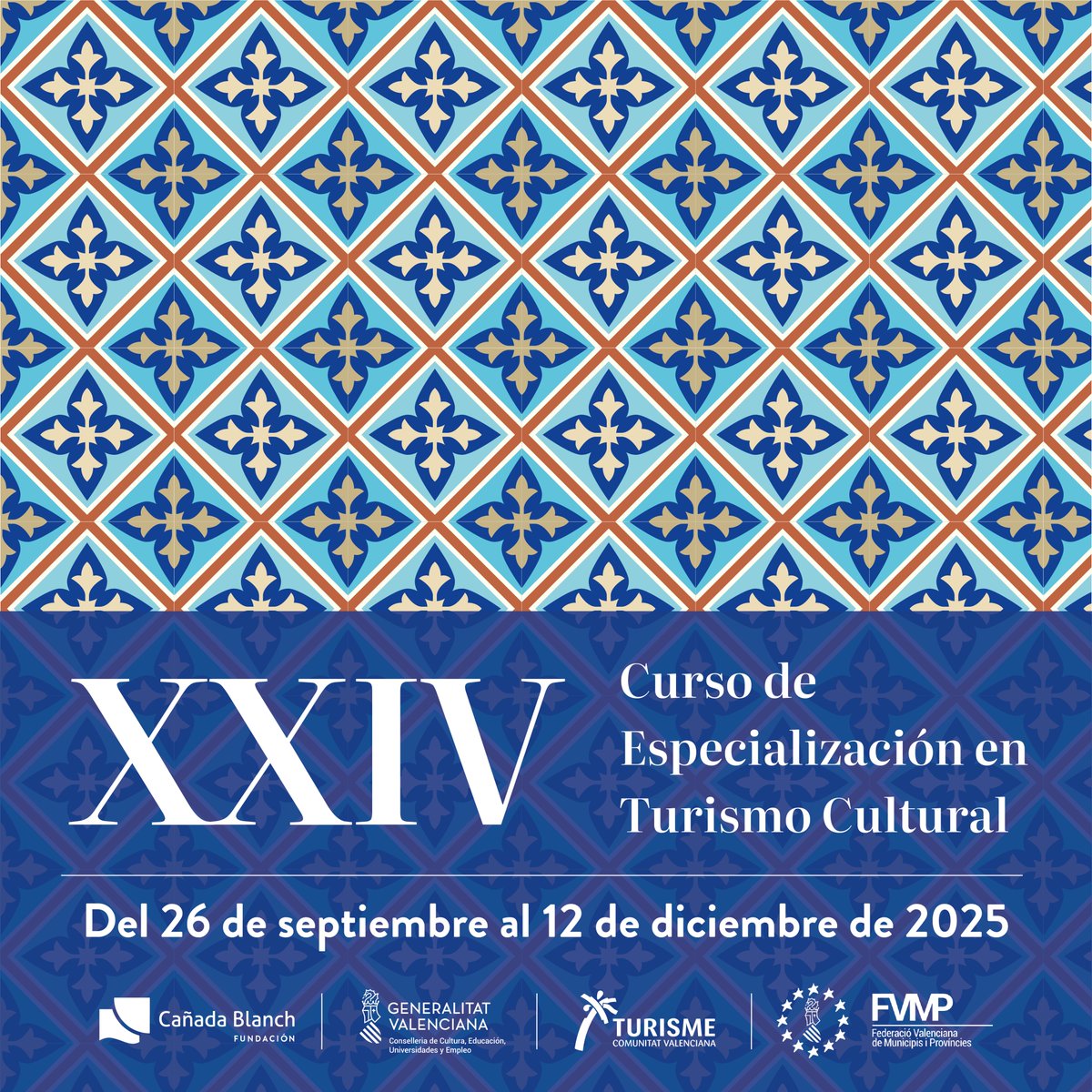 📢Inscripciones abiertas para la XXIV edición del Curso de Especialización en #TurismoCultural.

🟦Formación híbrida, homologada por el IVAP, centrada en un modelo sostenible y territorial.

👉Sept–Dic | 10 sesiones (presencial + online) | 30 plazas

🔗cblanch.org/zc6wpd