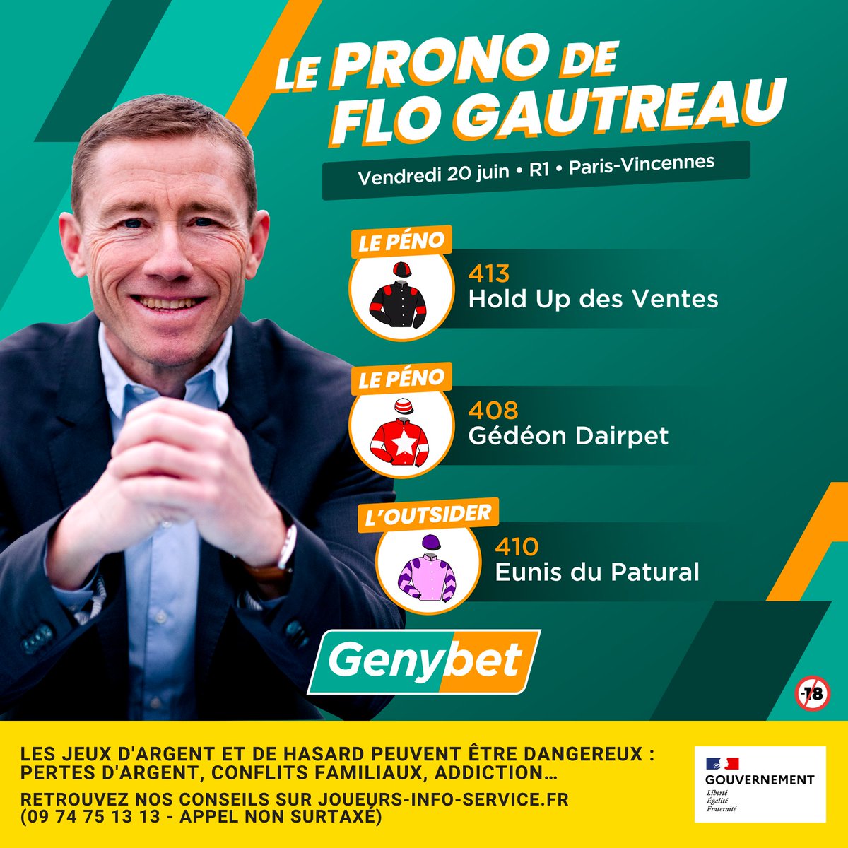 Genybet Turf ๐ (@genybet_turf) on Twitter photo Belle rรฉussite de <a href="/FlorentGautreau/">Florent Gautreau</a> hier avec son pรฉno ๐ GREEN CAPE qui gagne de belle maniรจre le ๐ต Super Top 5 ๐ด sur l'hippodrome de ParisLongchamp et WEEMAGATEE qui prend la ๐ฅ !
Direction Paris-Vincennes en semi nocturne !
๐ฅ๐ฒฬ๐๐ป๐ถ๐ผ๐ป ๐ญ ๐ฃ๐ฎ๐ฟ๐ถ๐-๐ฉ๐ถ๐ป๐ฐ๐ฒ๐ป๐ป๐ฒ๐ Belle rรฉussite de <a href="/FlorentGautreau/">Florent Gautreau</a> hier avec son pรฉno ๐ GREEN CAPE qui gagne de belle maniรจre le ๐ต Super Top 5 ๐ด sur l'hippodrome de ParisLongchamp et WEEMAGATEE qui prend la ๐ฅ !
Direction Paris-Vincennes en semi nocturne !
๐ฅ๐ฒฬ๐๐ป๐ถ๐ผ๐ป ๐ญ ๐ฃ๐ฎ๐ฟ๐ถ๐-๐ฉ๐ถ๐ป๐ฐ๐ฒ๐ป๐ป๐ฒ๐