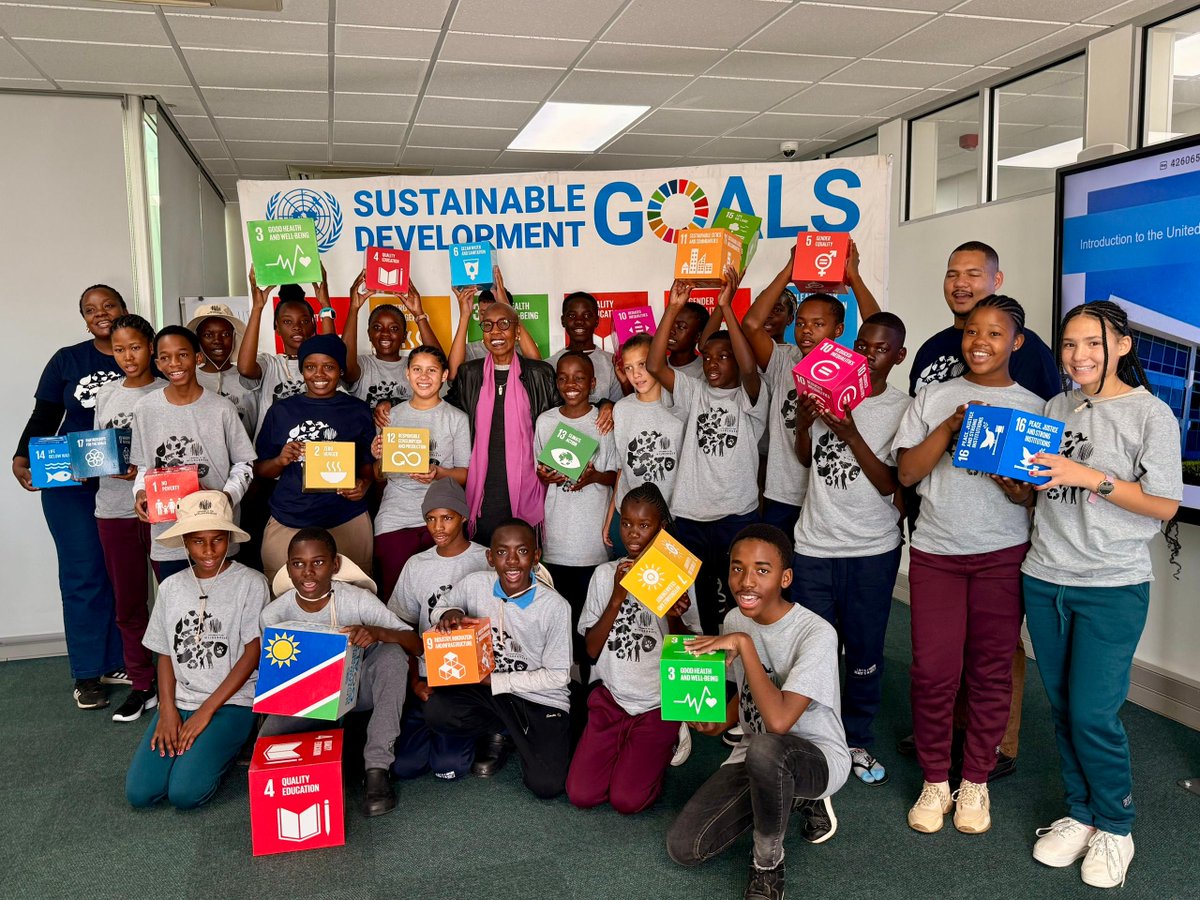 1/What does the🇺🇳mean to Namibian learners?As
part / the UN4U School Visit Programme,23 learners from 8 high schools +1 <a href="/NUST_Namibia/">My NUST</a> student explored peace,climate action,AI &amp; how the #PactForTheFuture &amp; #UNSDCF guide🇺🇳’s work for 🇳🇦’s future.Thanks <a href="/WeAreWilderness/">Wilderness</a> &amp; teachers!