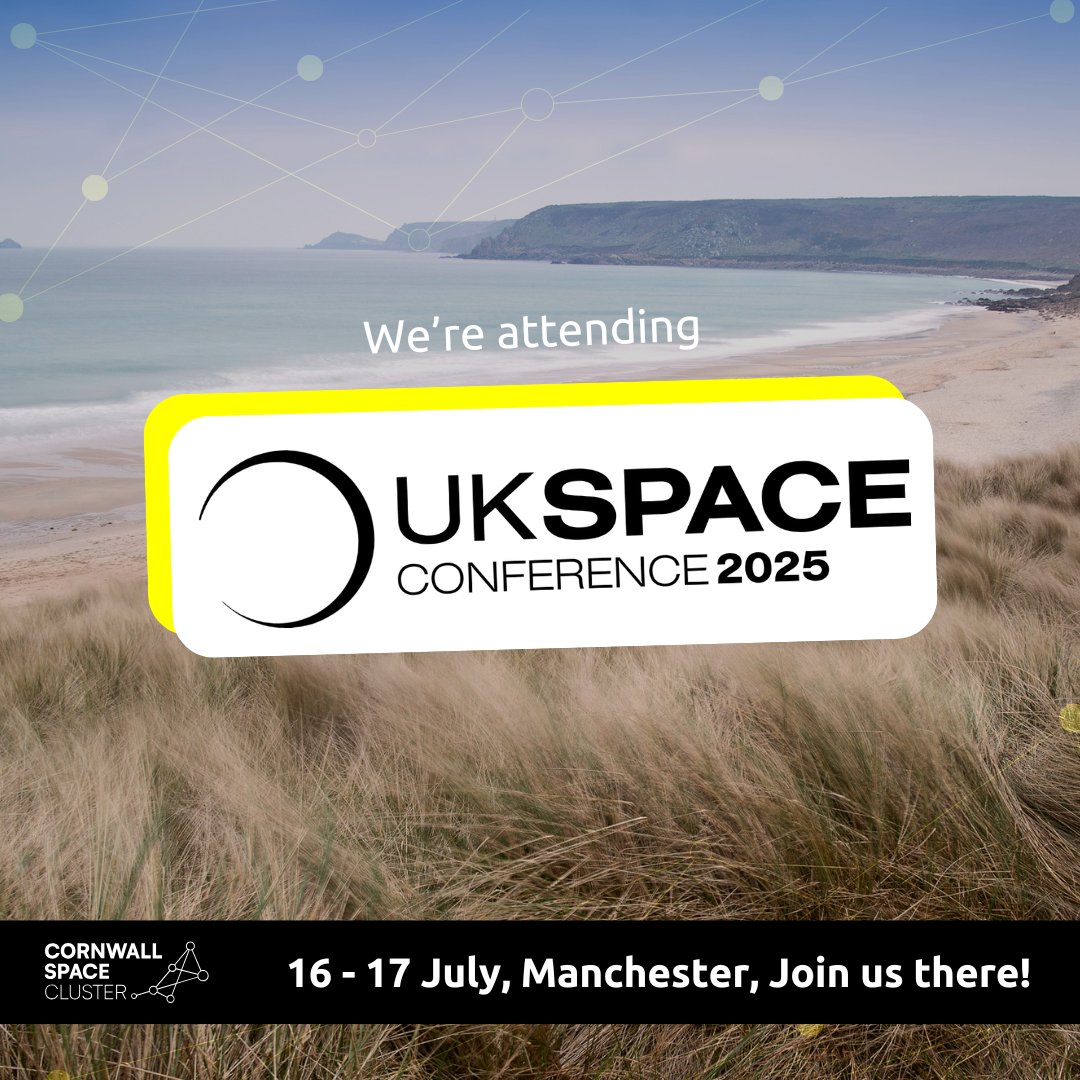 CWLSpaceCluster's tweet image. Cornwall is heading to #UKSC2025!
📅 16–17 July
📍 Stand C14, Manchester Central
We’re joining forces with @goonhillyorg on a shared stand with CSC members, showcasing Cornwall’s space innovation 🚀
Come say hi!
#CornwallSpaceCluster