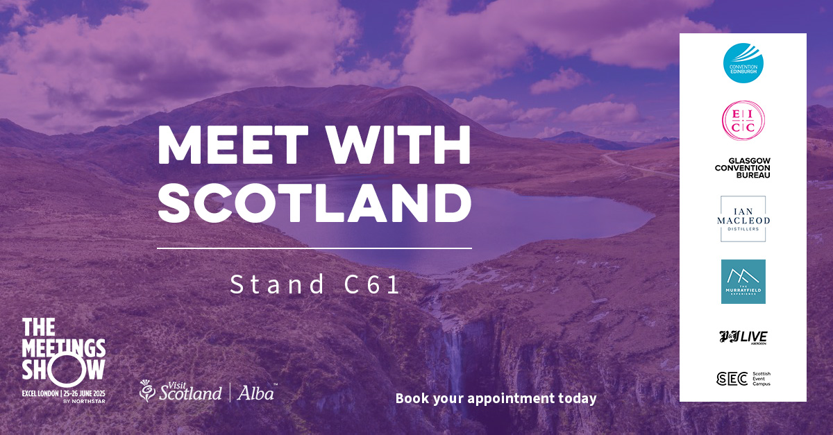 VisitScotland Business Events (@visitscotbe) on Twitter photo The Meetings Show is almost here! We’re joining 7 amazing Scottish partners to showcase top venues, hotels & more.
📍Visit us at Stand C61 | 25–26 June
Let Scotland elevate your next event, book your appointment now: businessevents.visitscotland.com/news/the-meeti…
<a href="/MeetingsShow/">The Meetings Show</a> #Scotland #EventProfs The Meetings Show is almost here! We’re joining 7 amazing Scottish partners to showcase top venues, hotels & more.
📍Visit us at Stand C61 | 25–26 June
Let Scotland elevate your next event, book your appointment now: businessevents.visitscotland.com/news/the-meeti…
<a href="/MeetingsShow/">The Meetings Show</a> #Scotland #EventProfs