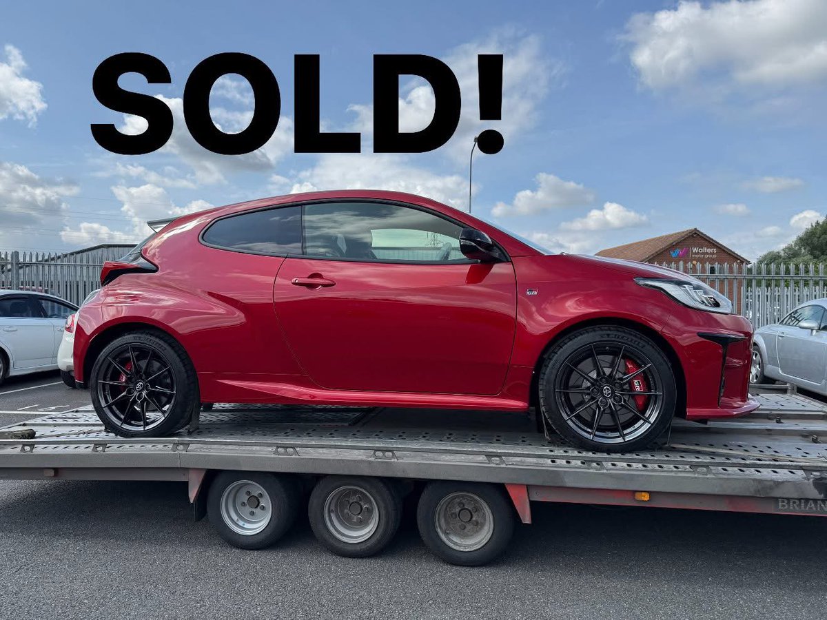 Another new &amp; very happy customer collecting the fantastic 3k mile Yaris GR Circuit Pack. 

Having travelled an 8 hour round journey to view our example the customer was pleased to find the car was exactly as described &amp; bought the car without hesitation.