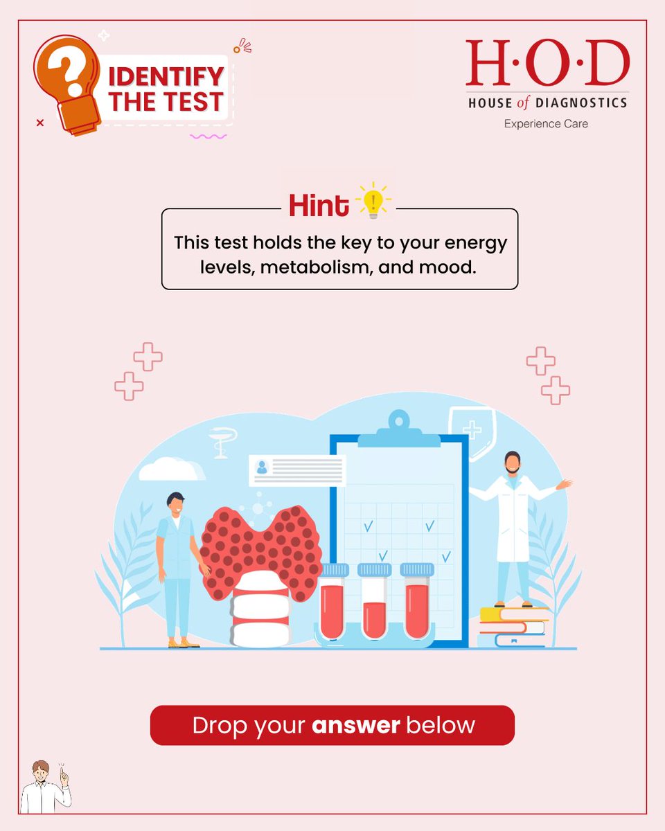 hodcare's tweet image. What’s behind constant fatigue, mood swings, or unexplained weight changes? It could be your thyroid. The TSH test helps uncover how well your thyroid is really working.

#ThyroidHealth #TSHTest #HormoneHealth #FatigueRelief #MoodSwings #HOD #DiagnosticTest #HealthAwareness