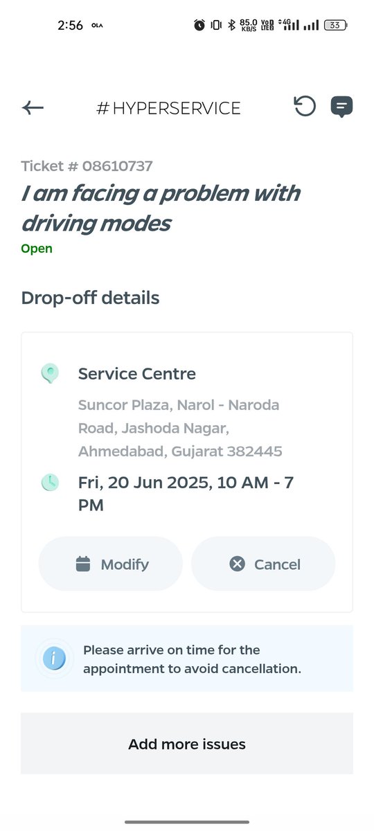 idevshrimali's tweet image. @OlaElectric I booked a service (Ticket #08610737) for my dead scooter and towed it to the assigned center. Now the service team says they don&apos;t repair it there and asked me to rebook at another location. Why waste my time like this? Pls resolve urgently. #Ola #ServiceIssue