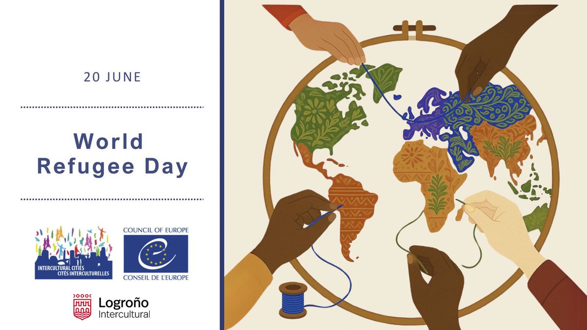 La ciudad intercultural es hogar; donde nos sentimos bienvenidos, participamos, interactuamos y aprendemos. Algunas personas se han visto obligadas a dejar su hogar y encontrar uno nuevo. Todo el mundo merece un hogar seguro. #DíaPersonasRefugiadas
<a href="/AytoLogrono/">Ayuntamiento Logroño</a> <a href="/RECI_ICC/">RECI Ciudades Interculturales</a>