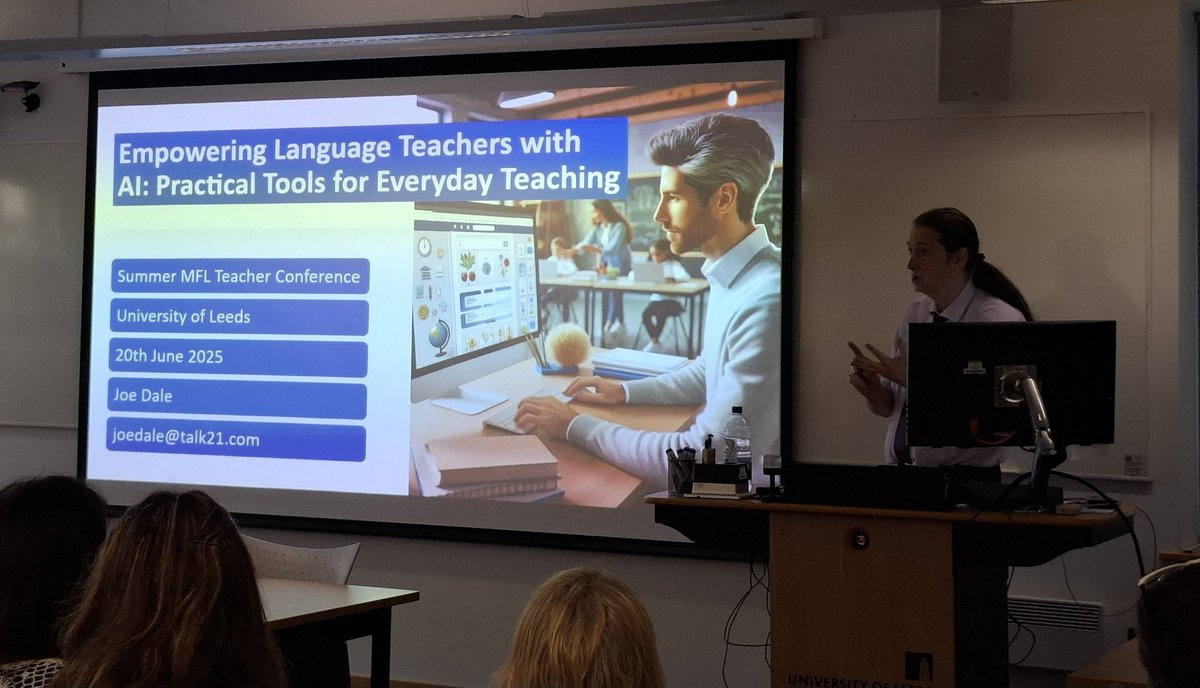 Sofia Martinho (@sofiarmartinho) on Twitter photo The engaging and knowledgeable    <a href="/joedale/">Joe Dale</a> at the MFL Conference at the Uni of Leeds #mfl #mfltwitterati #languages <a href="/bttnhg/">Bettina HermosoGomez</a> The engaging and knowledgeable    <a href="/joedale/">Joe Dale</a> at the MFL Conference at the Uni of Leeds #mfl #mfltwitterati #languages <a href="/bttnhg/">Bettina HermosoGomez</a>