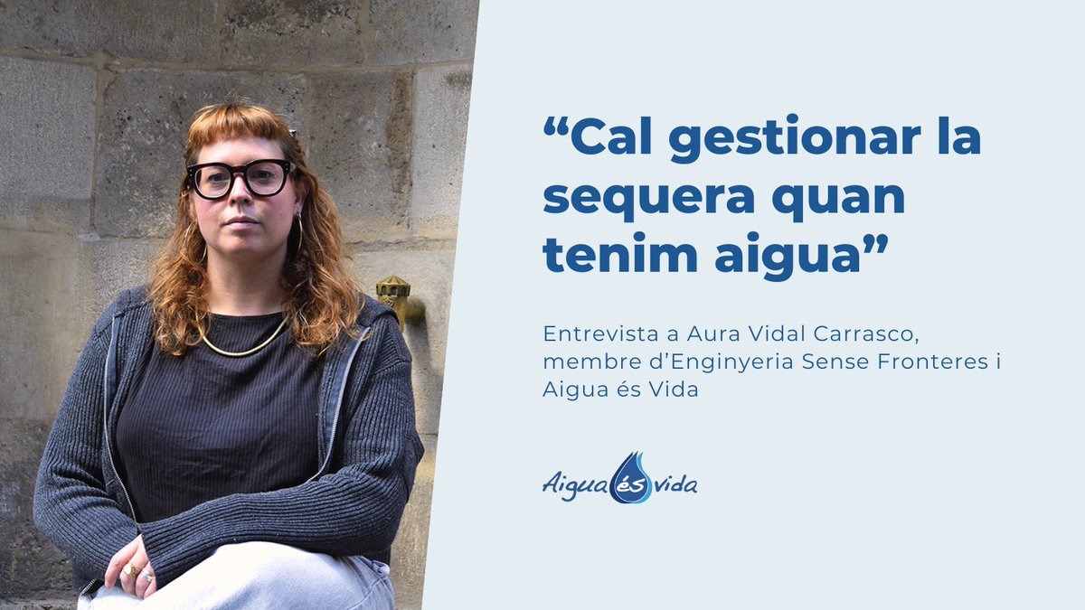 Aigua és Vida (@aiguaesvida) on Twitter photo #ENTREVISTA a Aura Vidal Carrasco (@esfcatalunya i <a href="/aiguaesvida/">Aigua és Vida</a>) 🗣️ “Cal gestionar la sequera quan tenim aigua”
La seva reflexió és clara: cal planificar, estalviar i adaptar el consum a l'aigua disponible. La sequera s’ha de gestionar abans que arribi.
carrer.cat/article/aura-v… #ENTREVISTA a Aura Vidal Carrasco (@esfcatalunya i <a href="/aiguaesvida/">Aigua és Vida</a>) 🗣️ “Cal gestionar la sequera quan tenim aigua”
La seva reflexió és clara: cal planificar, estalviar i adaptar el consum a l'aigua disponible. La sequera s’ha de gestionar abans que arribi.
carrer.cat/article/aura-v…