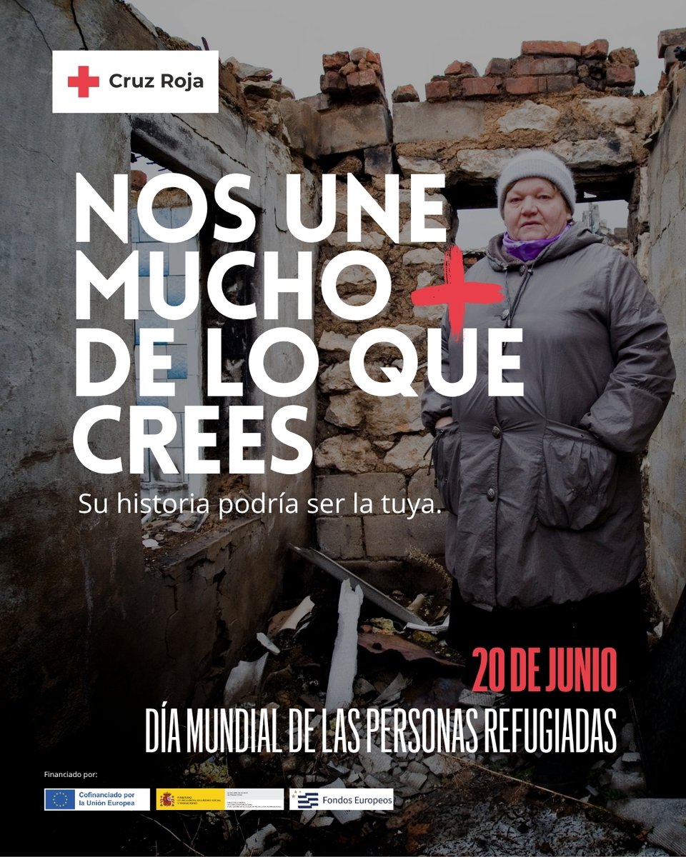 Nos une mucho más de lo que crees. Su historia podría ser la tuya 🤲🏻🫂
➕ Hoy conmemoramos el Día Mundial de las Personas Refugiadas. En 2024, en Castilla y León hemos atendido a 1535 personas. 

🙌🏻 No es solo un número, son vidas que vuelven a empezar.