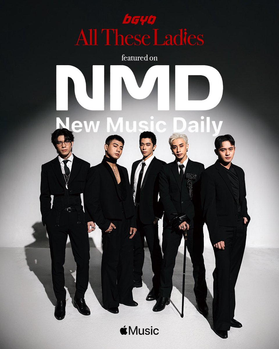 BGYO_PH (@bgyo_ph) on Twitter photo ‘All These Ladies’ is featured on <a href="/AppleMusic/">Apple Music</a> Philippines’ New Music Daily playlist! 🙌
We’re so grateful to be here! ❤️🔥
Listen to the playlist here:
🎧 music.apple.com/ph/playlist/ne…
#BGYO #BGYO_AllTheseLadies #applemusicphilippines ‘All These Ladies’ is featured on <a href="/AppleMusic/">Apple Music</a> Philippines’ New Music Daily playlist! 🙌
We’re so grateful to be here! ❤️🔥
Listen to the playlist here:
🎧 music.apple.com/ph/playlist/ne…
#BGYO #BGYO_AllTheseLadies #applemusicphilippines