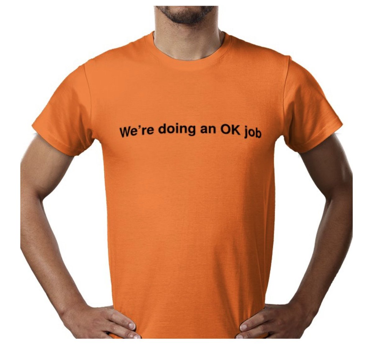 Bittycoin_'s tweet photo. I know you’ve got bigger priorities @asjwebley… but when ‘OK job’ t-shirts? 😅🤣 https://t.co/6jfFScQnVj