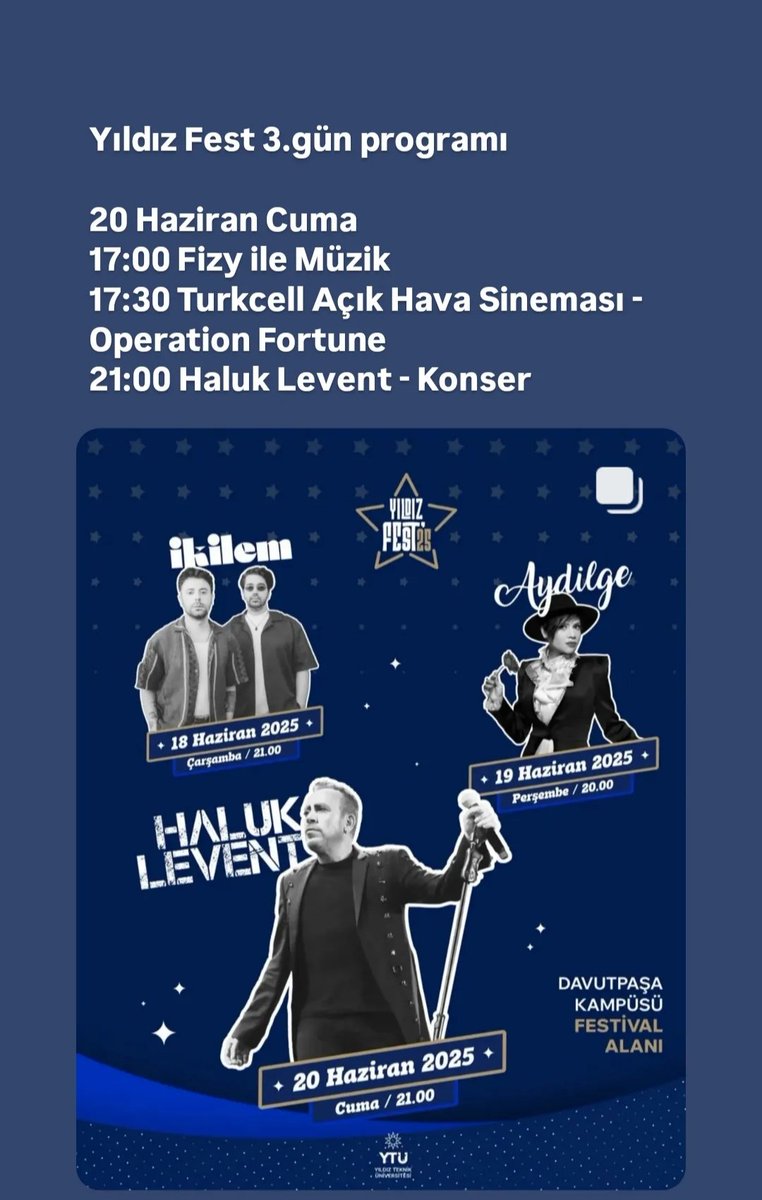 Mezunlarımızı YlLDIZFest '25 bekliyoruz!