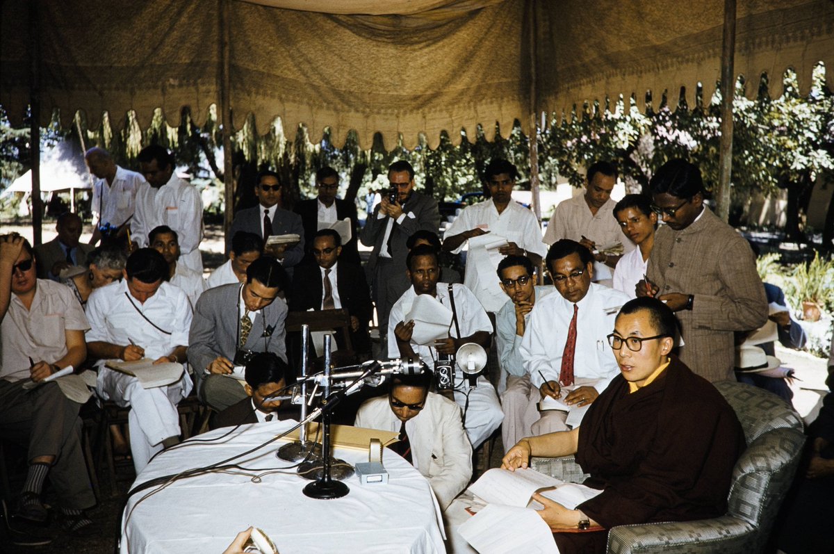 After arriving in India, His Holiness the 14th Dalai Lama of Tibet held his first press conference on 20 June 1959 at Birla House in Mussoorie. During the conference, he publicly rejected the 17-Point Agreement, declaring that it had been signed under duress imposed by the